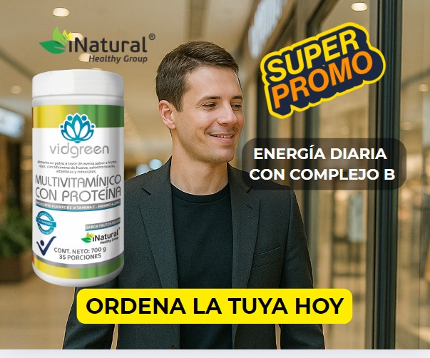 Vidgreen Multivitamínico con Proteína iNatural - Image 5