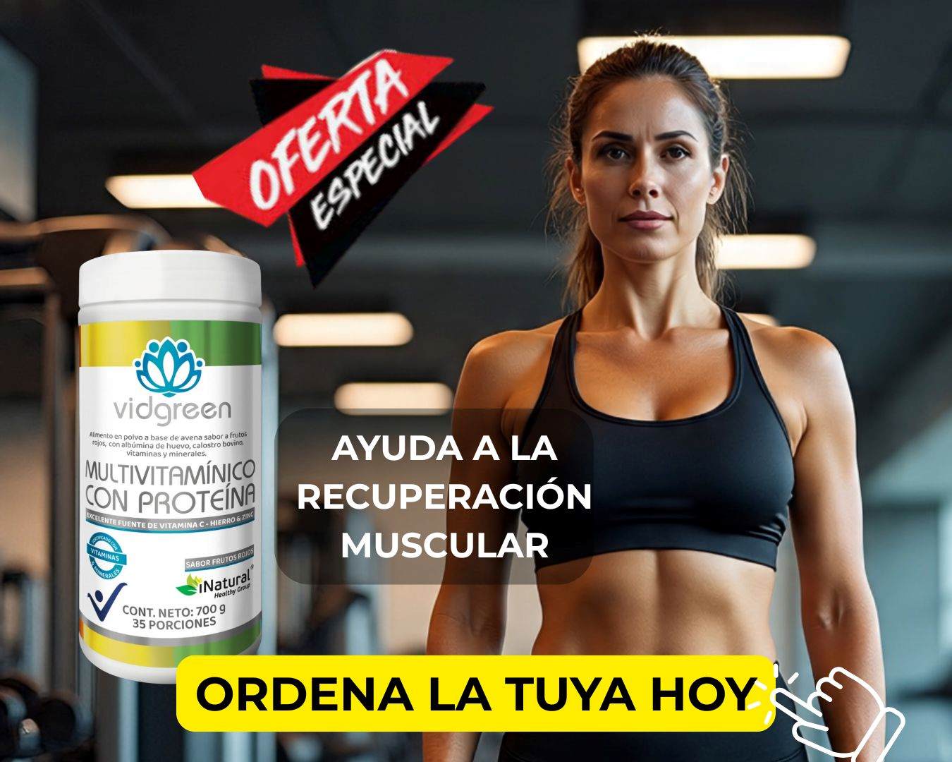Vidgreen Multivitamínico con Proteína iNatural