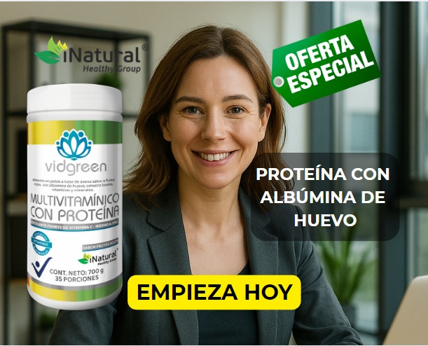 Vidgreen Multivitamínico con Proteína iNatural - Image 3